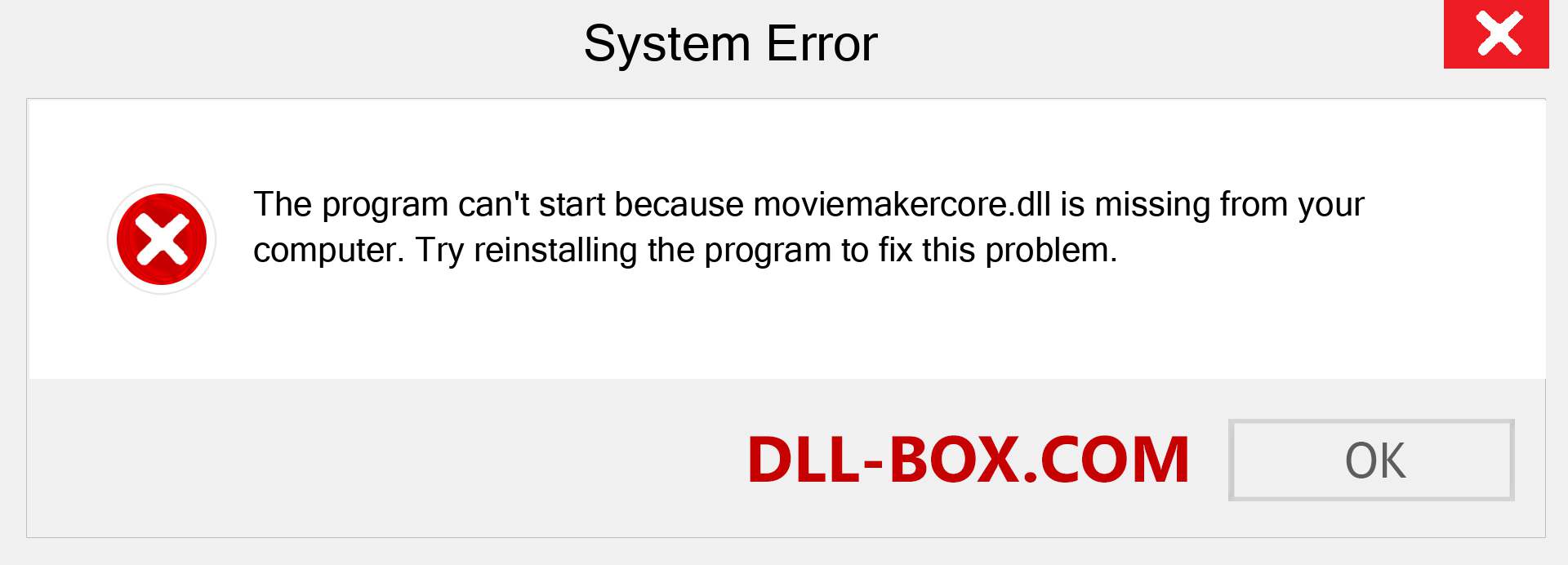  moviemakercore.dll file is missing?. Download for Windows 7, 8, 10 - Fix  moviemakercore dll Missing Error on Windows, photos, images
